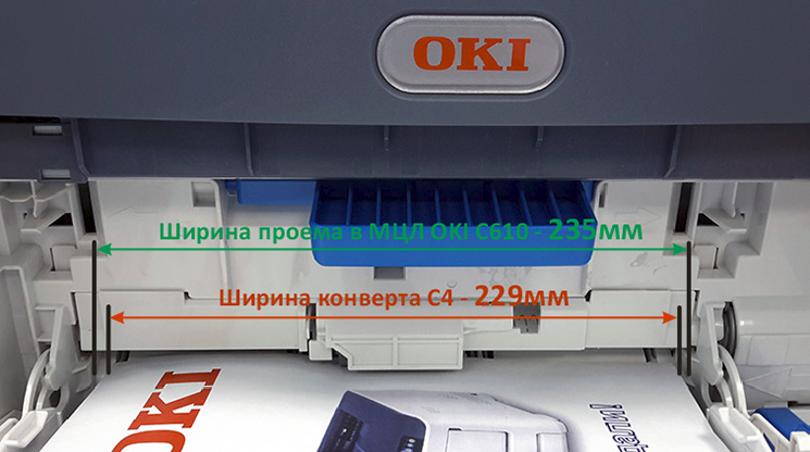 Конверт С4 в принтере A4