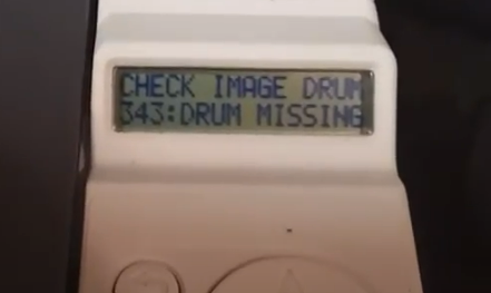 CHECK IMAGE DRUM / 343:DRUM MISSING