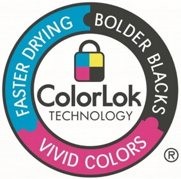 Логотип ColorLok - ищите его на бумаге, которая обеспечит максимальное качество печати устройств HP PageWide